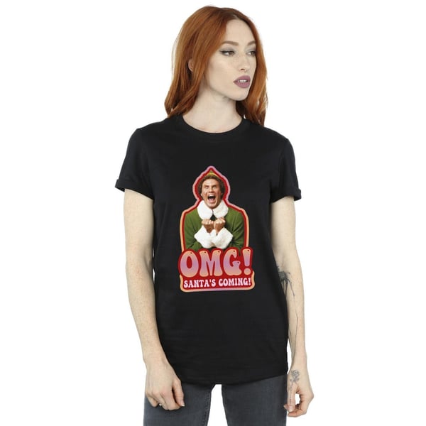 Elf Womens/Ladies Santa´s Coming Cotton Boyfriend T-Shirt