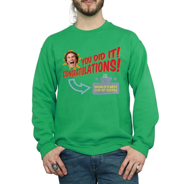 Elf Mens World´s Best Coffee Sweatshirt