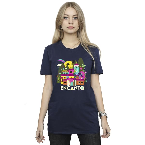 Disney Womens/Ladies Encanto Many Houses Cotton Boyfriend T-Shirt