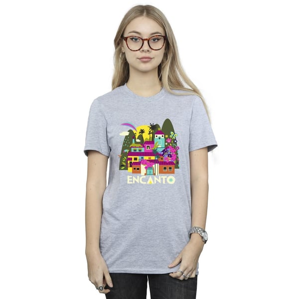 Disney Womens/Ladies Encanto Many Houses Cotton Boyfriend T-Shirt