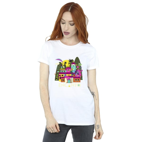 Disney Womens/Ladies Encanto Many Houses Cotton Boyfriend T-Shirt