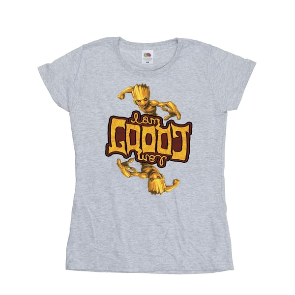 Marvel Womens/Ladies Guardians Of The Galaxy Groot Inverted Grain Cotton T-Shirt