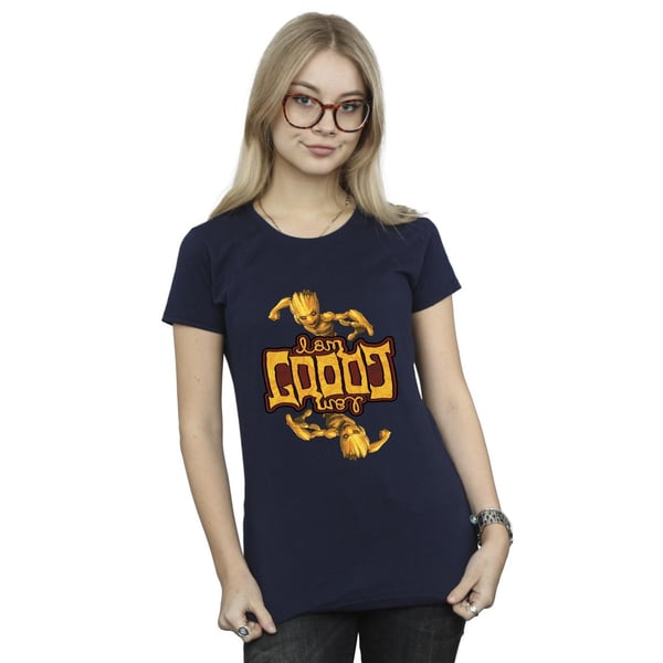 Marvel Womens/Ladies Guardians Of The Galaxy Groot Inverted Grain Cotton T-Shirt