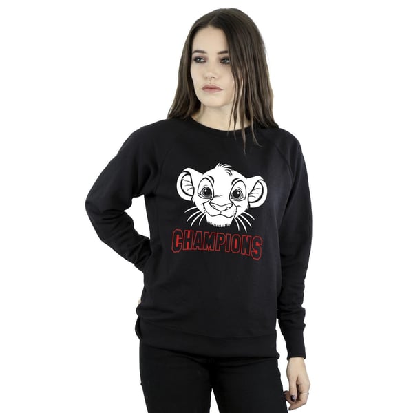 Disney Womens/Ladies The Lion King Simba Face Champion Sweatshirt
