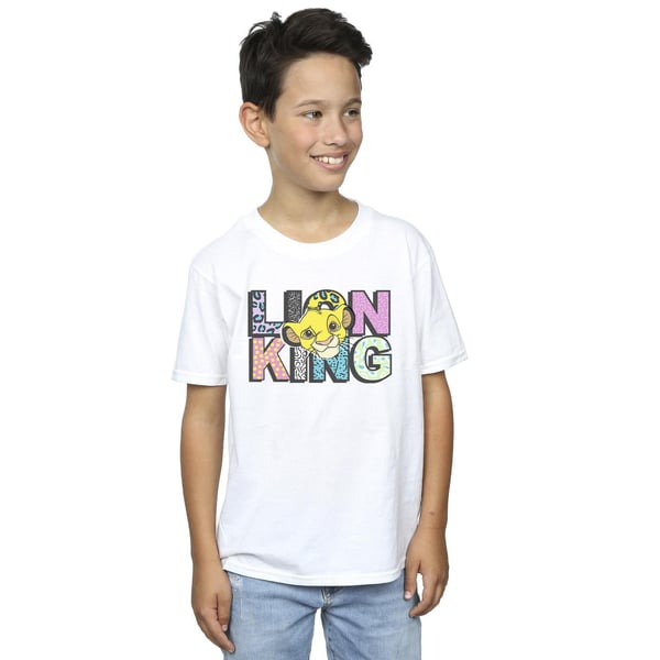 Disney Boys The Lion King Pattern Logo T-Shirt