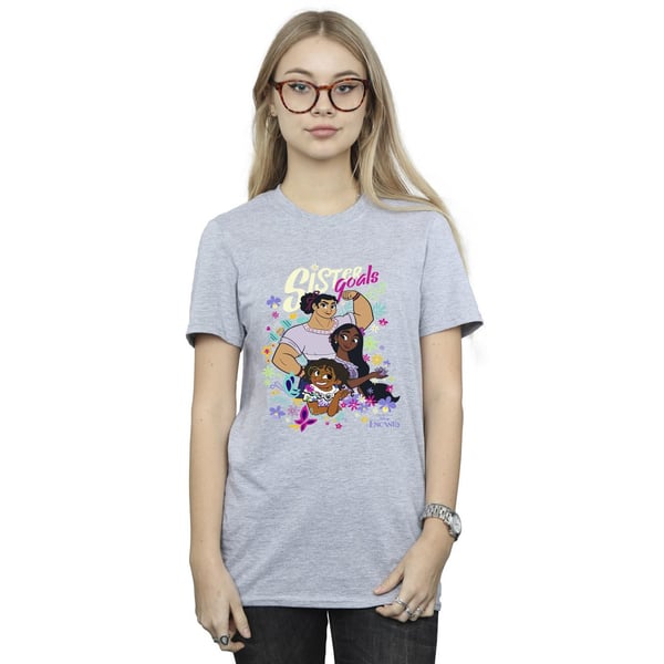 Disney Womens/Ladies Encanto Sister Goals Cotton Boyfriend T-Shirt