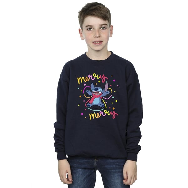 Disney Boys Lilo & Stitch Merry Rainbow Sweatshirt