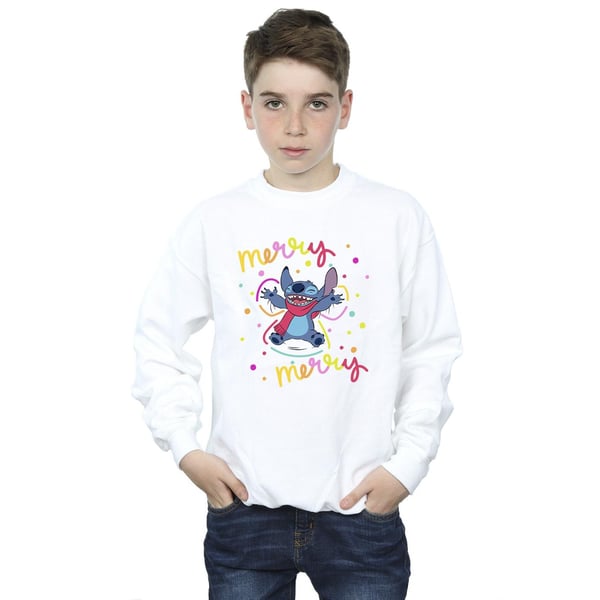 Disney Boys Lilo & Stitch Merry Rainbow Sweatshirt
