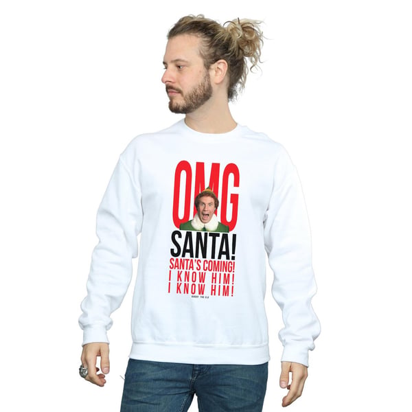 Elf Mens OMG Santa I Know Him Sweatshirt