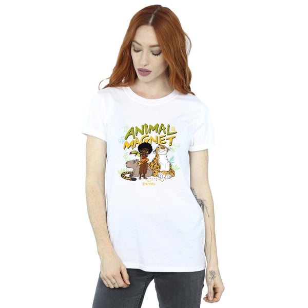 Disney Womens/Ladies Encanto Animal Magnet Cotton Boyfriend T-Shirt