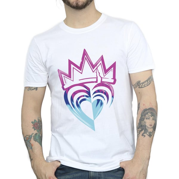 Disney Mens Descendants Pink Crown T-Shirt