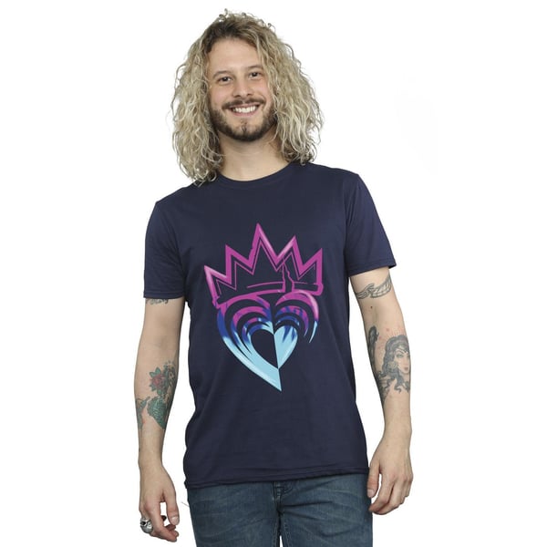 Disney Mens Descendants Pink Crown T-Shirt