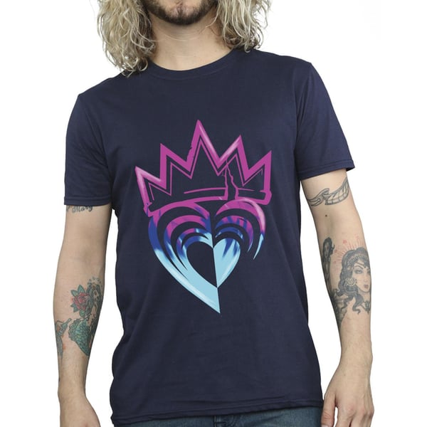 Disney Mens Descendants Pink Crown T-Shirt