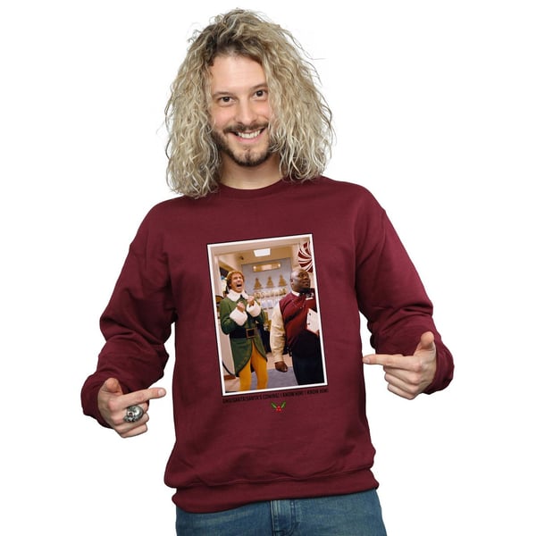 Elf Mens OMG Santa Photo Sweatshirt