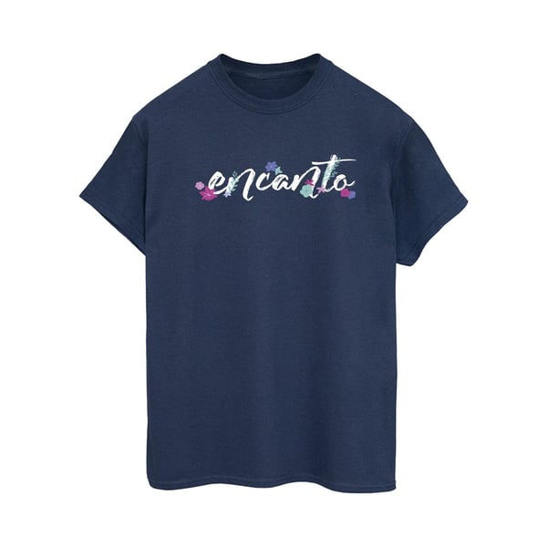 Disney Womens/Ladies Encanto Logo Cotton Boyfriend T-Shirt
