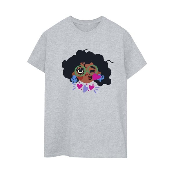 Disney Womens/Ladies Encanto Mirabel Kiss Cotton Boyfriend T-Shirt