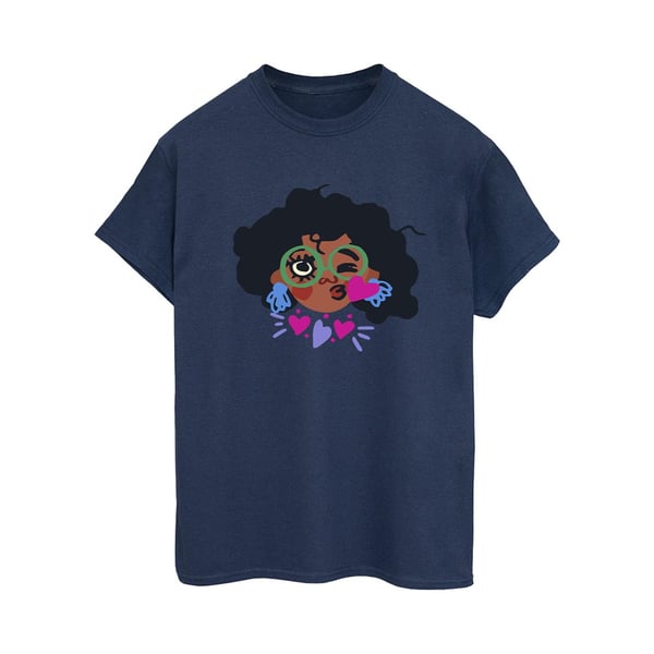 Disney Womens/Ladies Encanto Mirabel Kiss Cotton Boyfriend T-Shirt