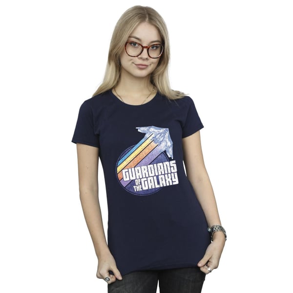 Guardians Of The Galaxy Womens/Ladies Badge Rocket Cotton T-Shirt
