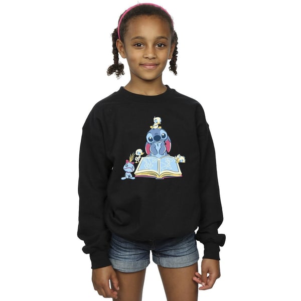 Disney Girls Lilo & Stitch Reading A Book Sweatshirt