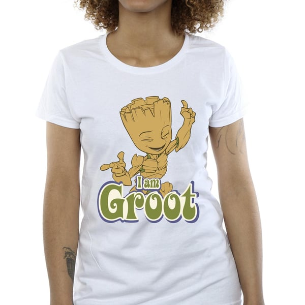 Guardians Of The Galaxy Womens/Ladies Groot Dancing Cotton T-Shirt
