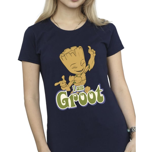 Guardians Of The Galaxy Womens/Ladies Groot Dancing Cotton T-Shirt
