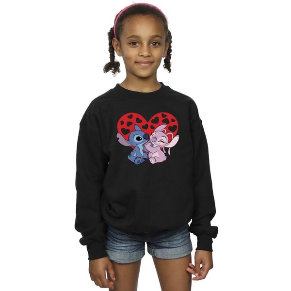 Disney Girls Lilo & Stitch Hearts Sweatshirt