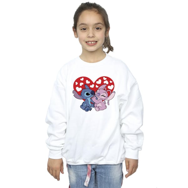 Disney Girls Lilo & Stitch Hearts Sweatshirt