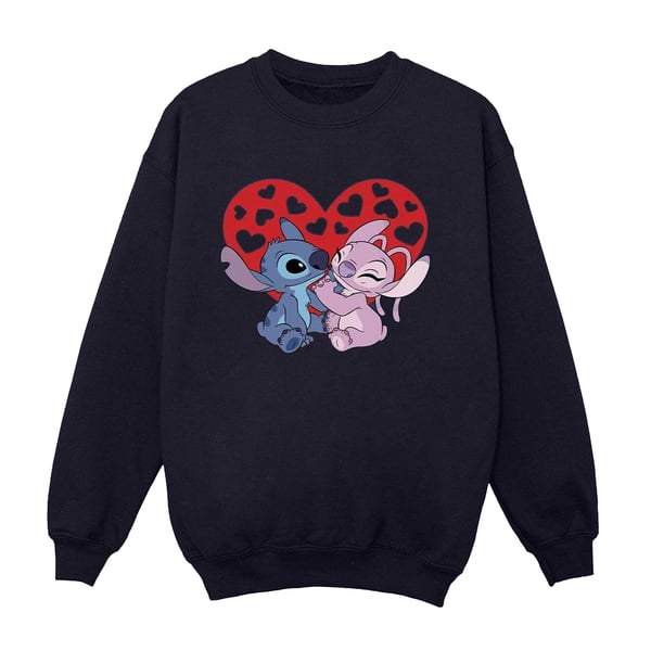 Disney Girls Lilo & Stitch Hearts Sweatshirt