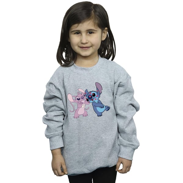 Disney Girls Lilo & Stitch Kisses Sweatshirt