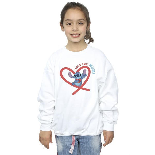 Disney Girls Lilo & Stitch Love You Mum Sweatshirt