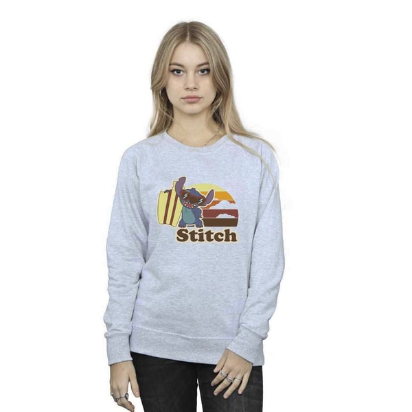 Disney Womens/Ladies Lilo And Stitch Bitten Surfboard Sweatshirt
