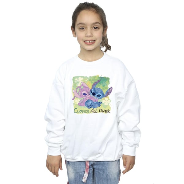 Disney Girls Lilo And Stitch St Patrick´s Day Clover Sweatshirt