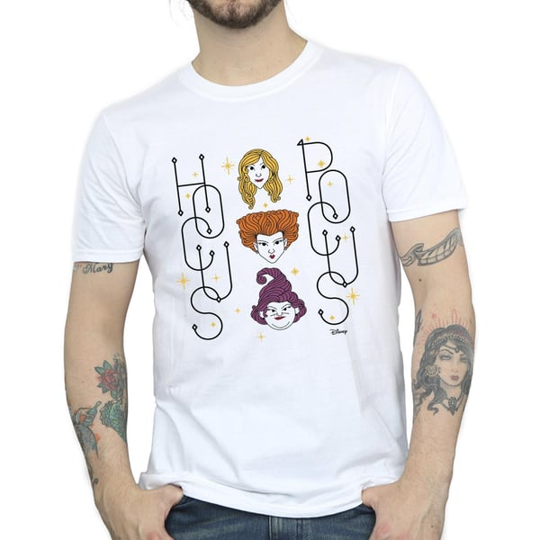 Disney Mens Hocus Pocus Faces T-Shirt