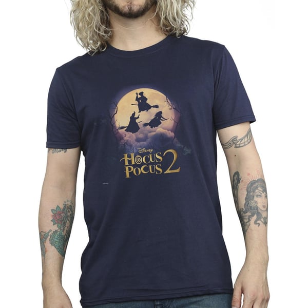 Disney Mens Hocus Pocus Witches Flying T-Shirt