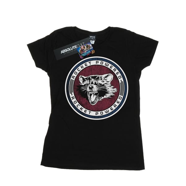 Marvel Womens/Ladies Guardians Of The Galaxy Rocket Powered Cotton T-Shirt