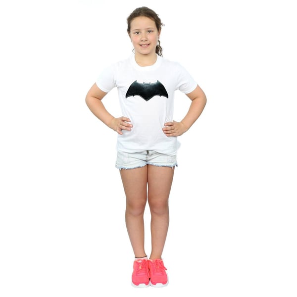DC Comics Girls Justice League Movie Batman Emblem Cotton T-Shirt