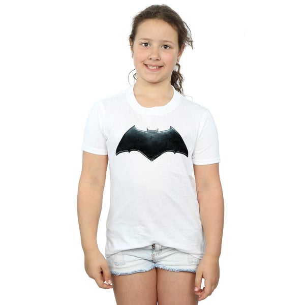 DC Comics Girls Justice League Movie Batman Emblem Cotton T-Shirt