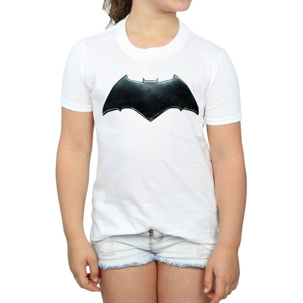 DC Comics Girls Justice League Movie Batman Emblem Cotton T-Shirt