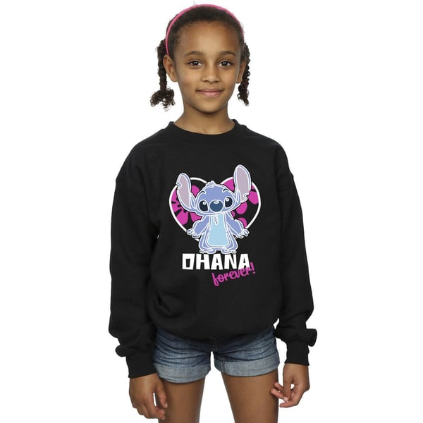 Disney Girls Lilo And Stitch Ohana Forever Heart Sweatshirt