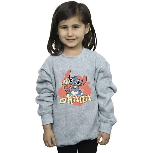 Disney Girls Lilo And Stitch Ohana Pineapple Sweatshirt