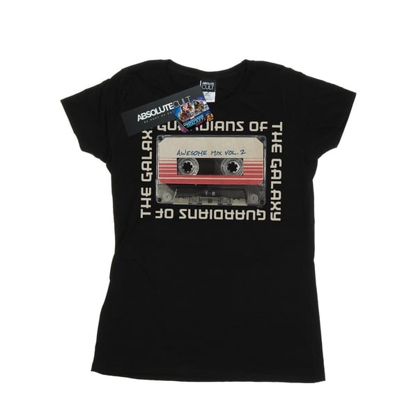 Marvel Womens/Ladies Guardians Of The Galaxy Awesome Mix Cassette Vol. 2 Cotton T-Shirt