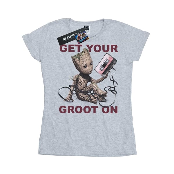 Marvel Womens/Ladies Guardians Of The Galaxy Get Your Groot On Cotton T-Shirt