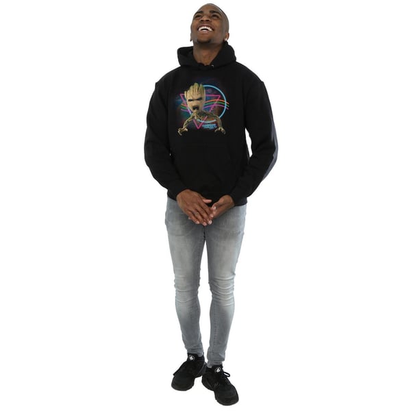 Marvel Mens Guardians Of The Galaxy Neon Groot Hoodie