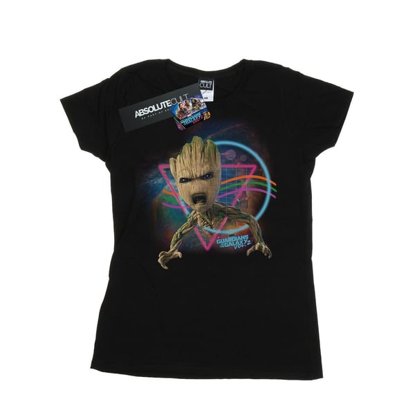 Marvel Womens/Ladies Guardians Of The Galaxy Neon Groot Cotton T-Shirt