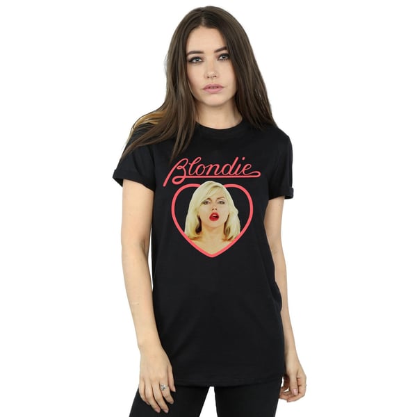 Blondie Womens/Ladies Heart Face Cotton Boyfriend T-Shirt