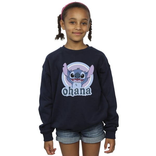 Disney Girls Lilo And Stitch Ohana Circle Sweatshirt