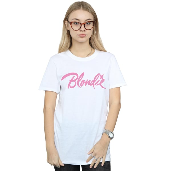 Blondie Womens/Ladies Classic Logo Cotton Boyfriend T-Shirt