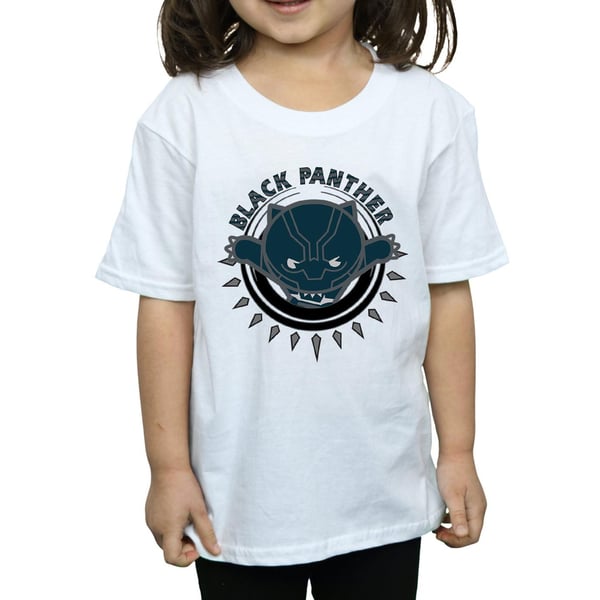 Marvel Girls Kawaii Black Panther Pounce Cotton T-Shirt
