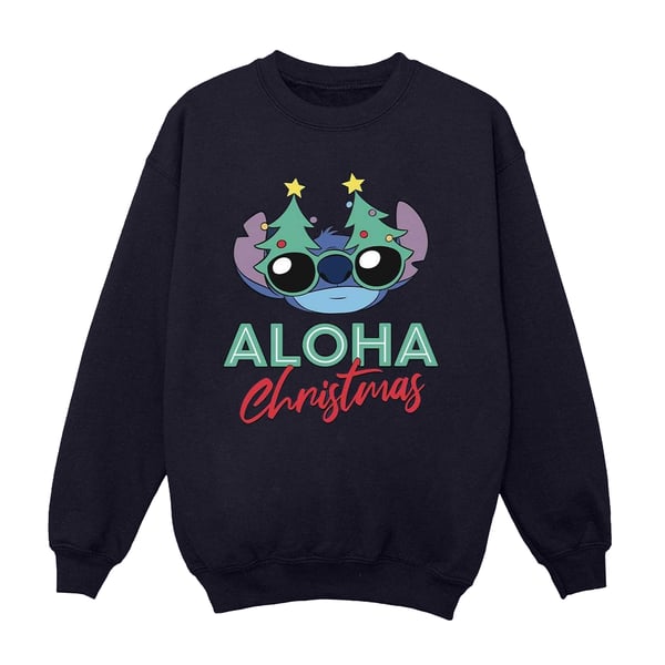 Disney Womens/Ladies Lilo And Stitch Christmas Tree Shades Sweatshirt