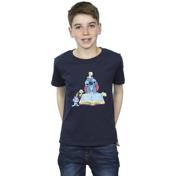Disney Boys Lilo & Stitch Reading A Book T-Shirt